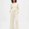 Waffle Wide-Leg Pj Pants