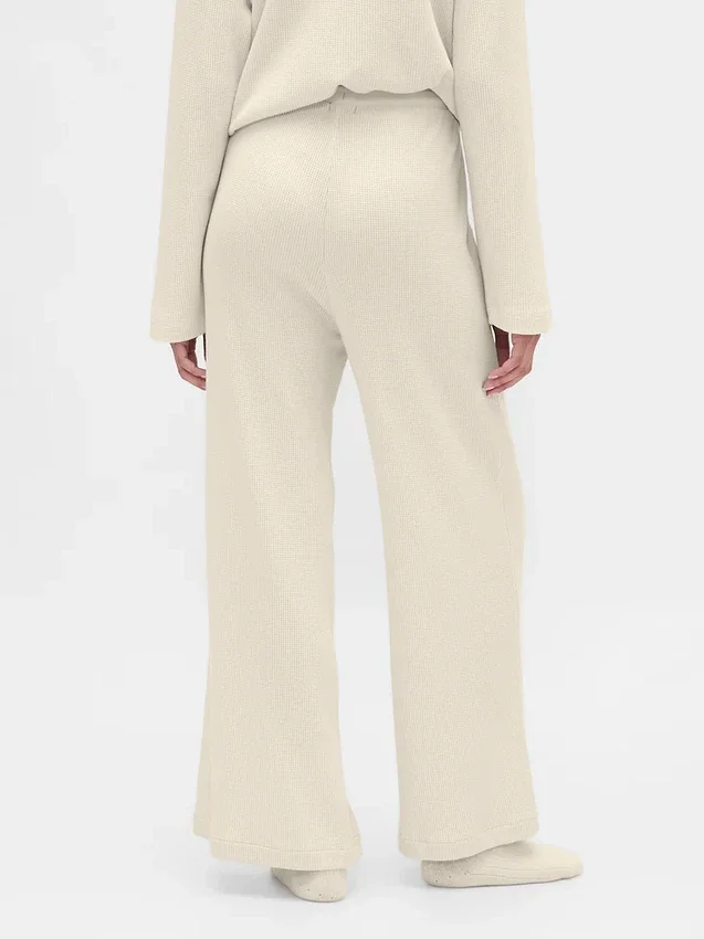 Waffle Wide-Leg Pj Pants