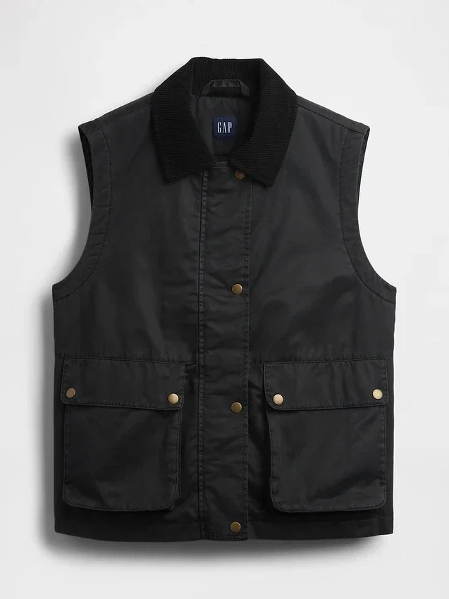 Waxed Canvas Barn Vest