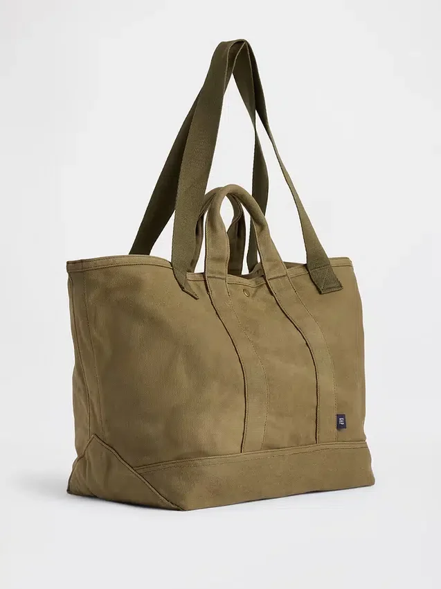 Waxed Canvas Tote Bag