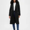 Wool-Blend Chesterfield Coat