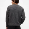 Wool-Blend Relaxed Argyle Sweater