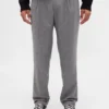 Wool-Blend Relaxed Straight Trousers
