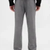 Wool-Blend Relaxed Straight Trousers
