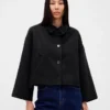 Wool-Blend Swing Jacket