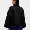 Wool-Blend Swing Jacket