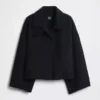 Wool-Blend Swing Jacket
