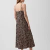 Zebra Print Midi Slip Dress